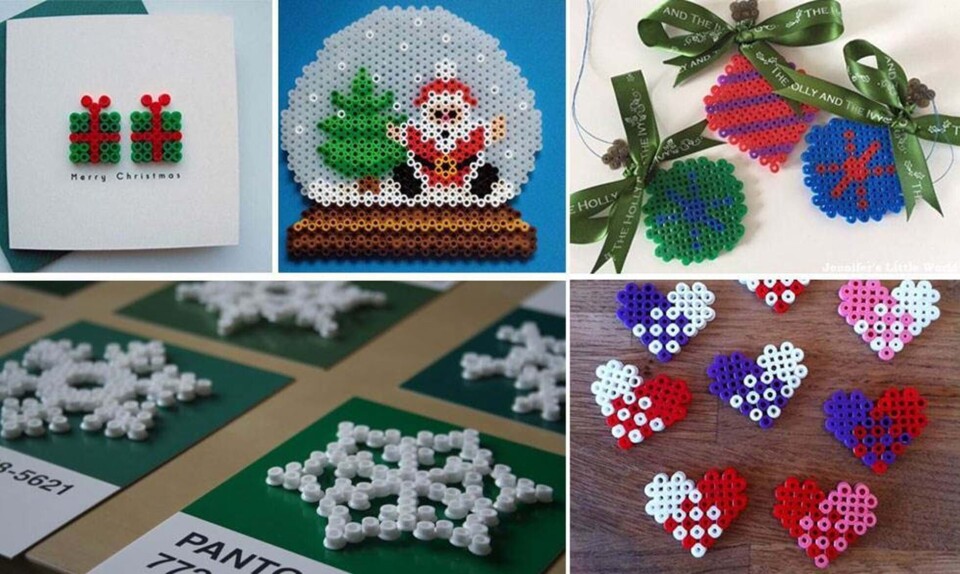 Julepynt hama perler