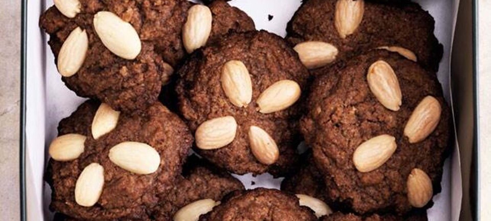Nutella cookies med mandler