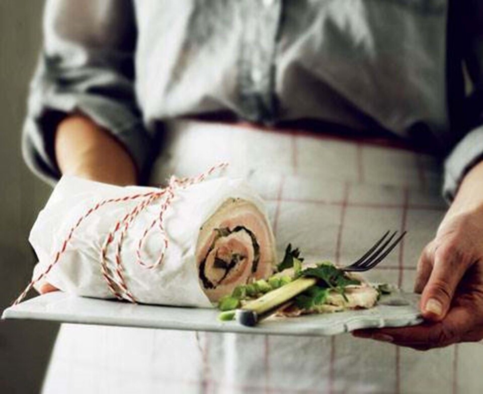 Rullepølse med persille