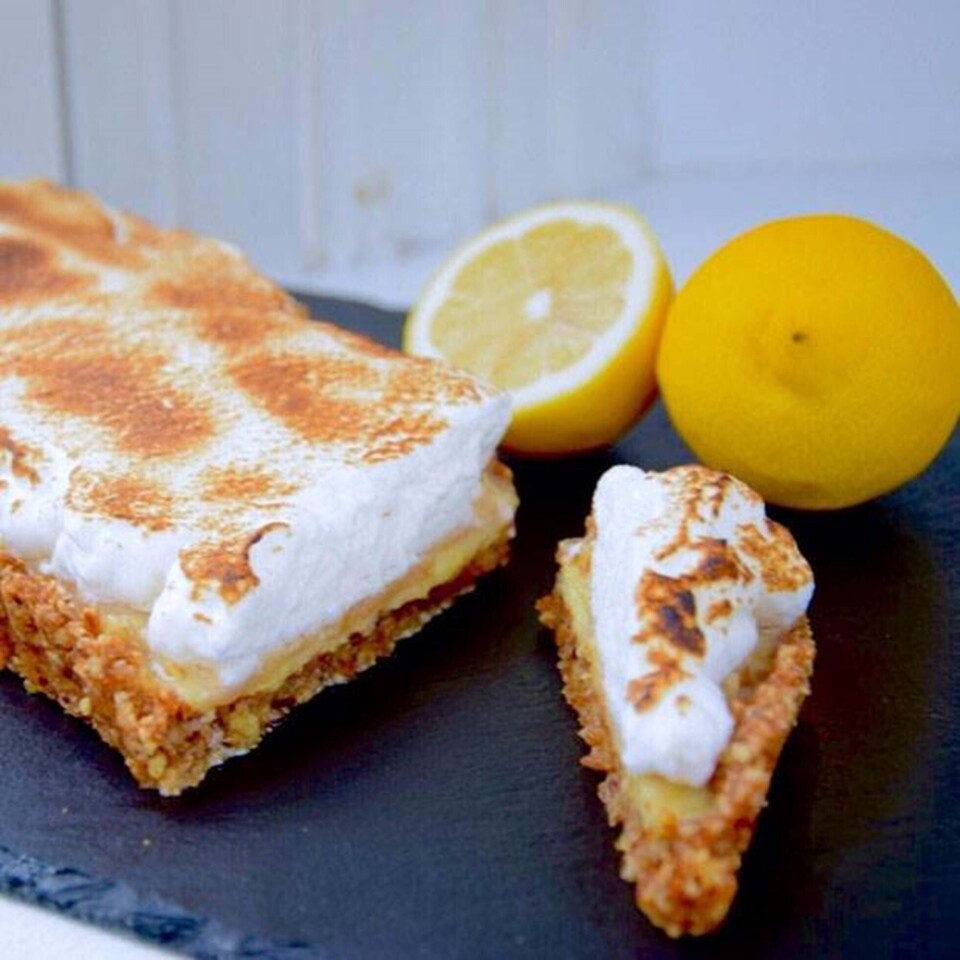 Citrontærte med karamel og marengs fra Hjemmet
