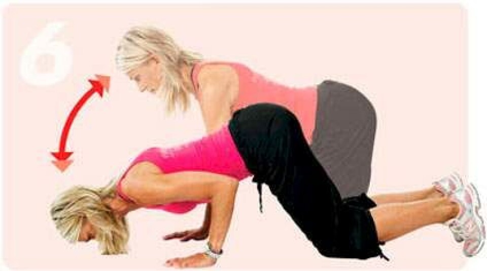 Se 8 øvelser med push-up effekt for brysterne