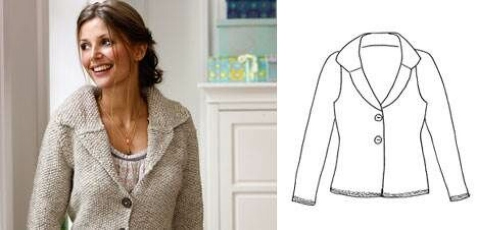 Strik selv: Fin jakke i perlestrik