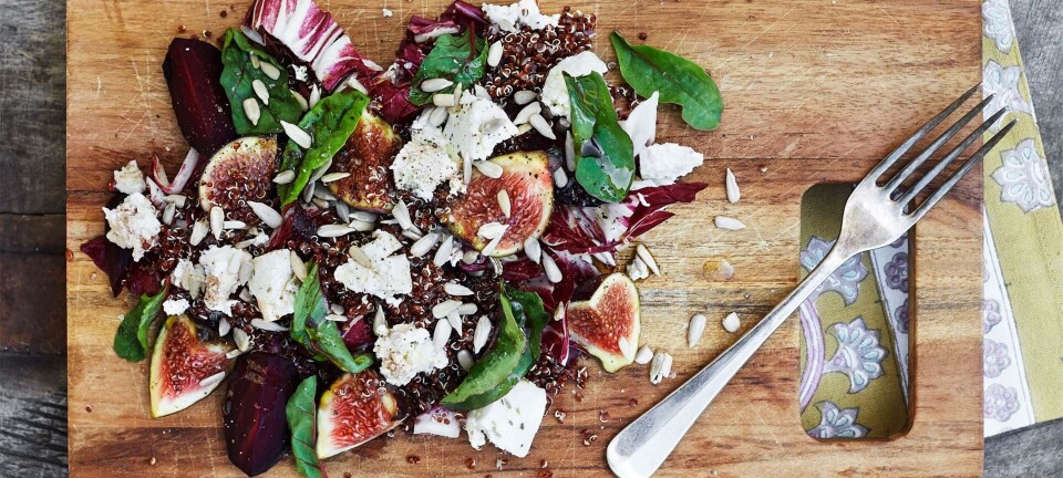 Bagte rødbeder med rød quinoa