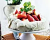 Pavlova med jordbær