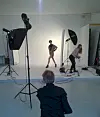 Backstage til modeskydning