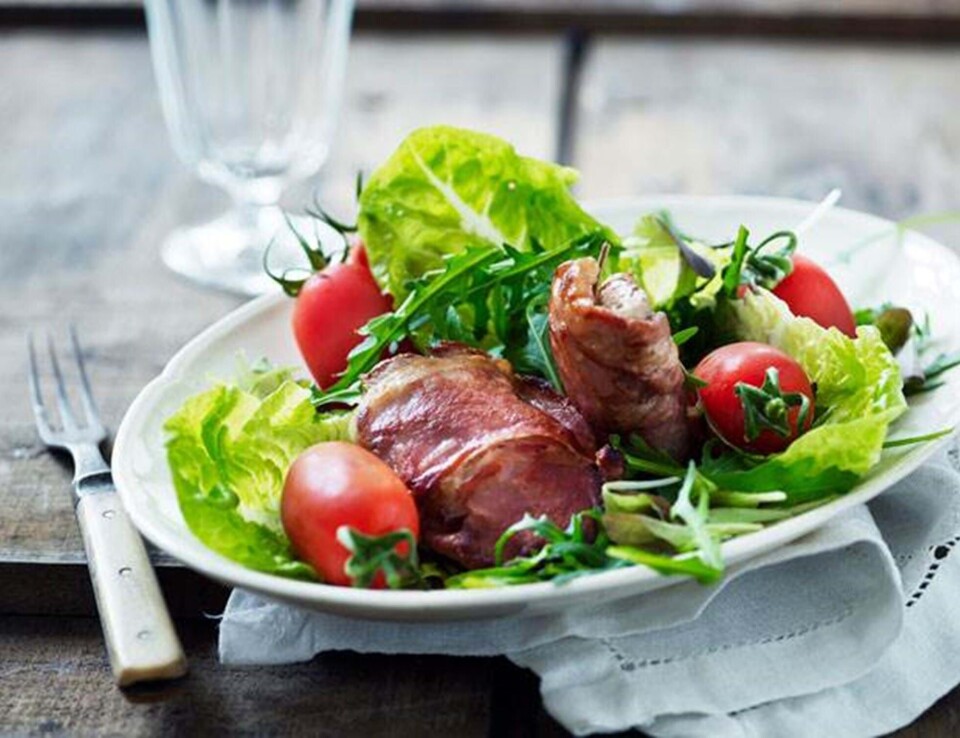 Svinemørbrad som saltimbocca