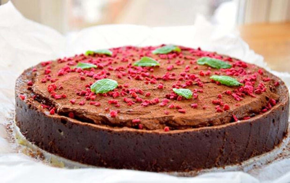 Chokoladekage med chokolademousse fra Hjemmet