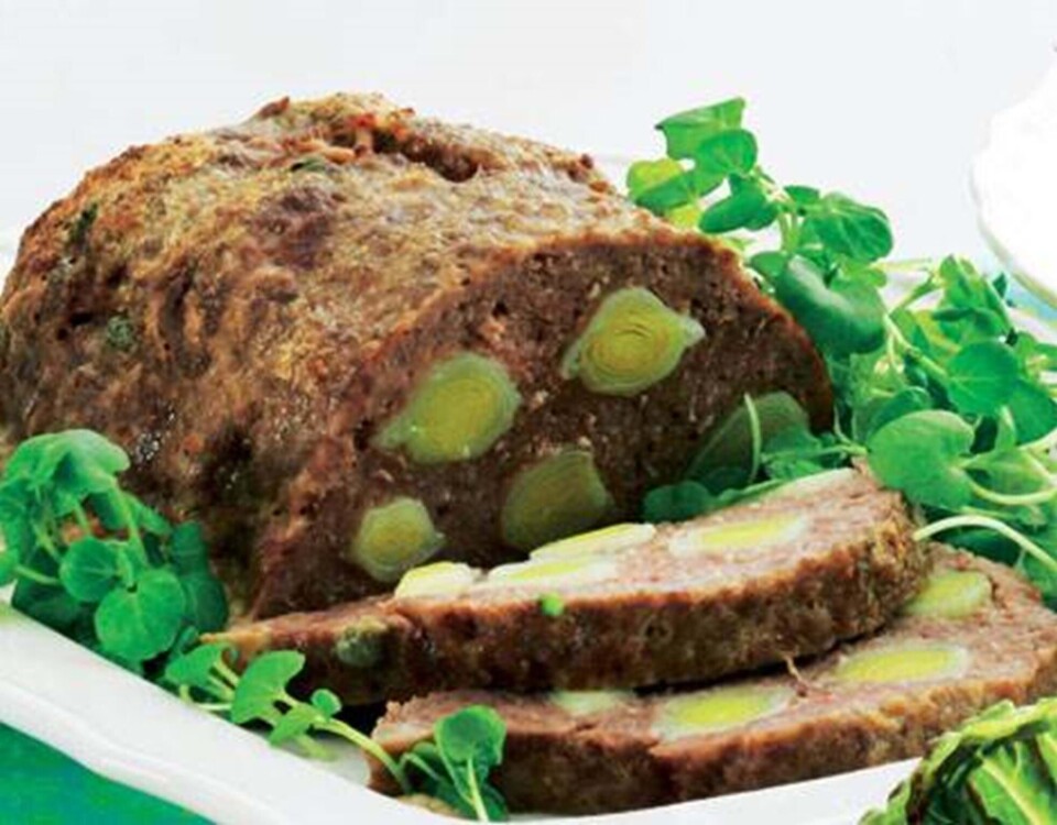 Farsbrød med porrer