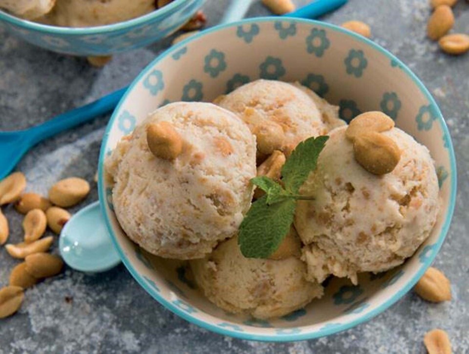 Is med peanutbutter og saltede peanuts