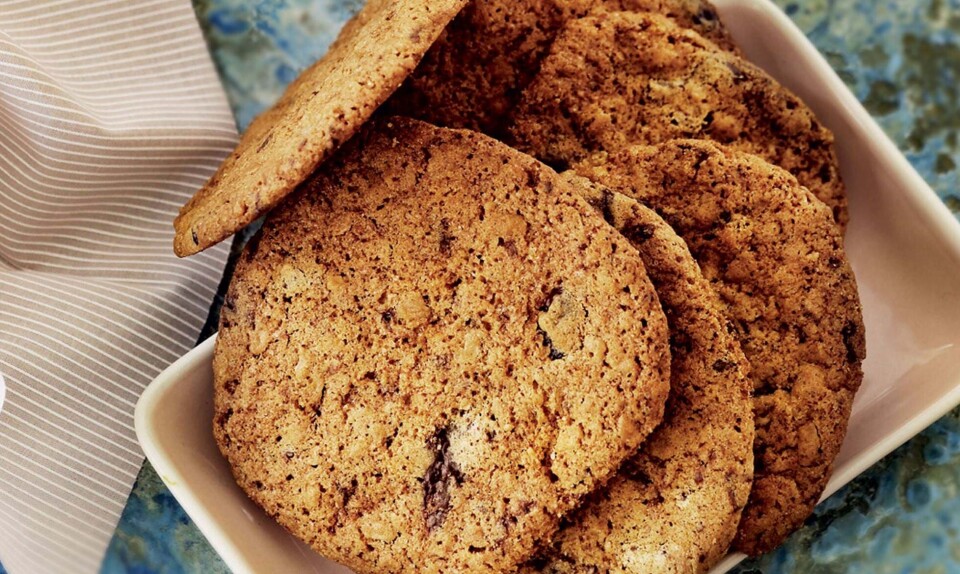 Cookies med Daim og peanuts