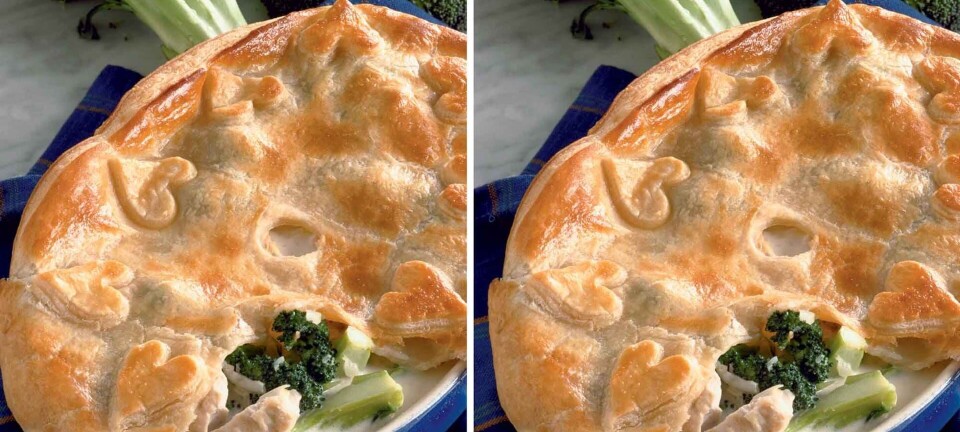 Nem tærte med kylling og broccoli