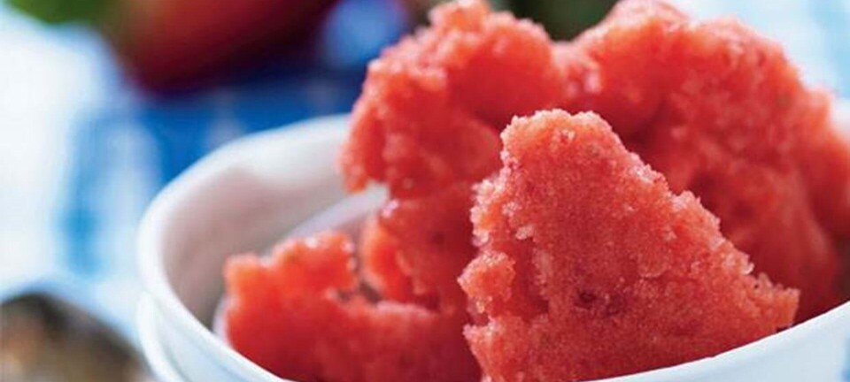 Jordbærsorbet