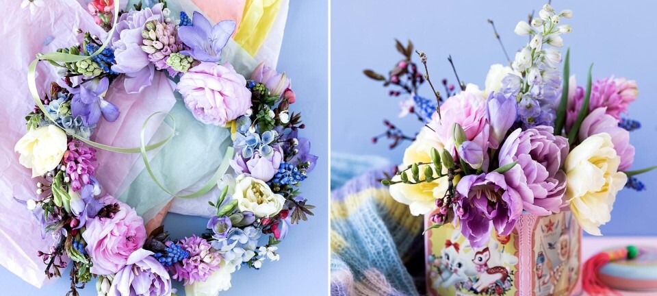 Fuld af farver: Lav smukke buketter, kranse og dekorationer i sprælske pasteller