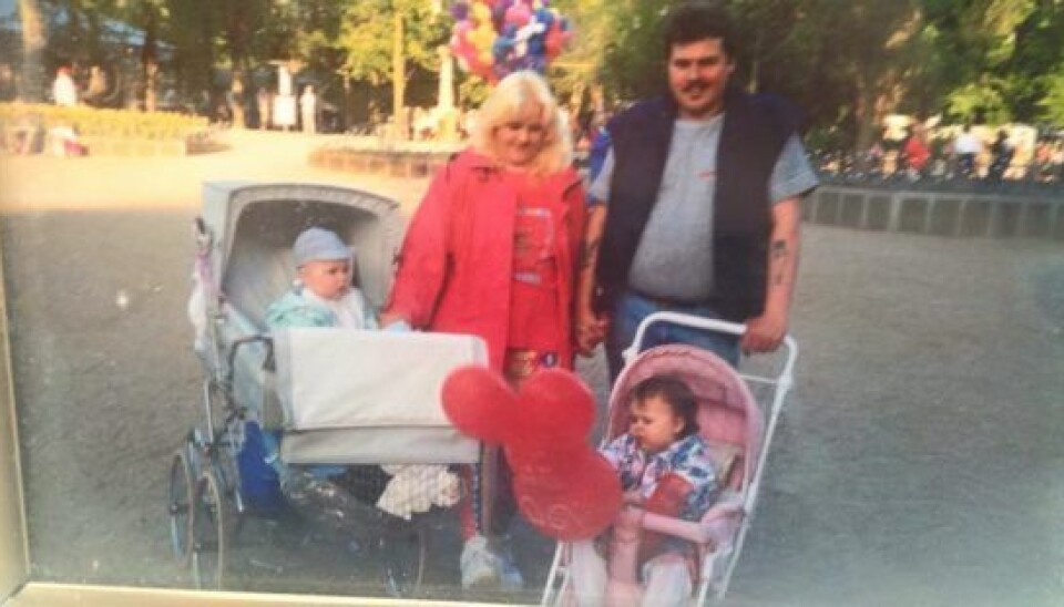 Familien på tur. (Foto: Privat)