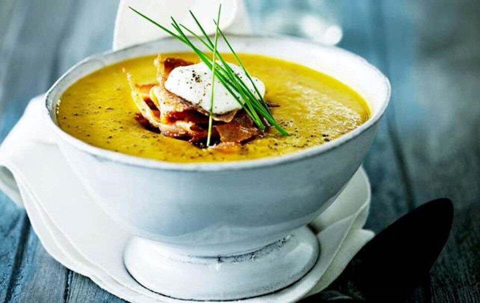 Rød hokkaidosuppe