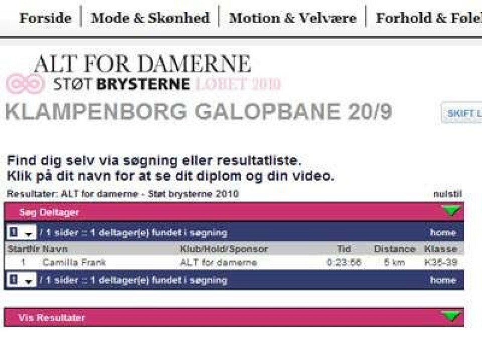 Sådan printer du dit diplom fra Støt Brysterne Løbet 2010