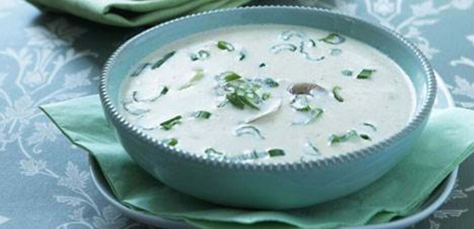 Champignonsuppe med bruschetta