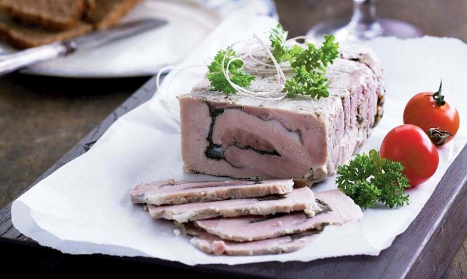 Rullepølse med persille