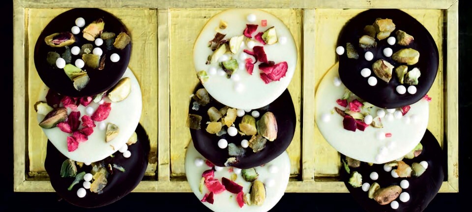 Julekonfekt: Chokoladedisketter