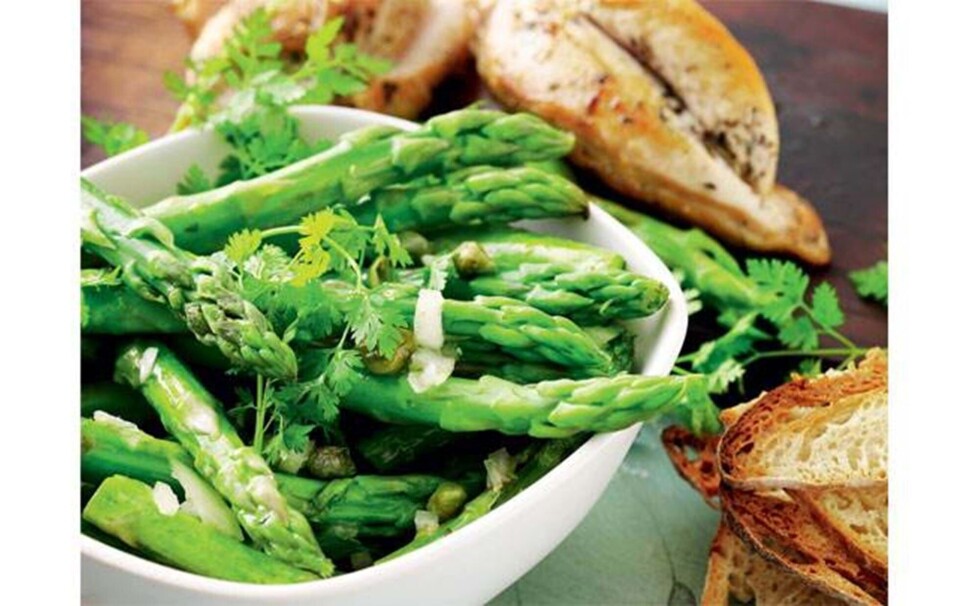 Salat med krydret kylling