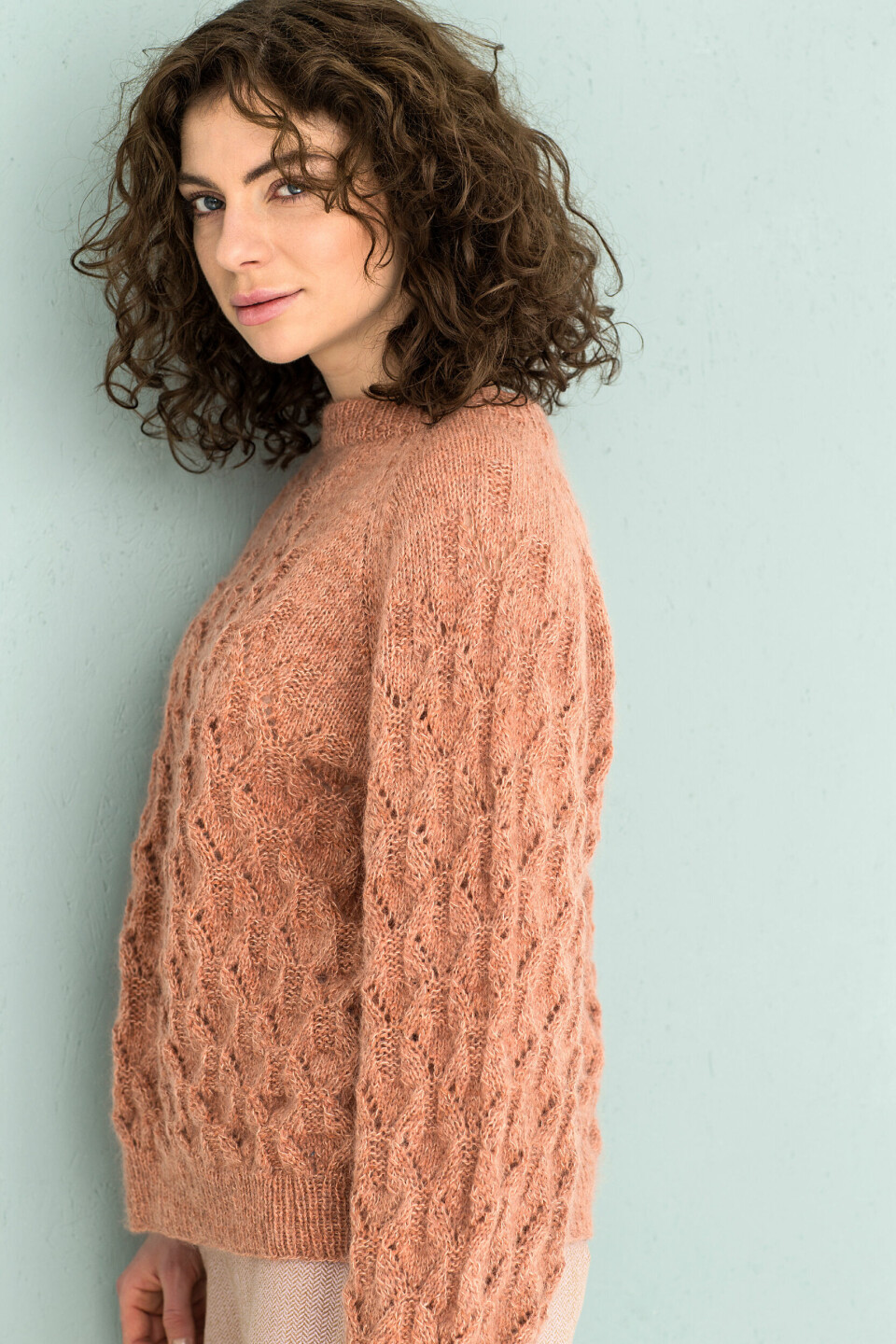Sweater i 3D-hulstrik