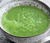 Grøn spinat/kartoffelsuppe
