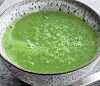 Grøn spinat/kartoffelsuppe