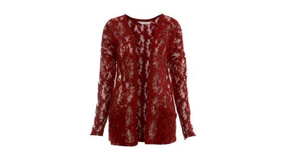 Blonder: Bordeaux-farvet cardigan