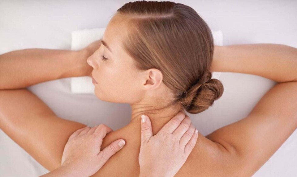Kvinde får massage