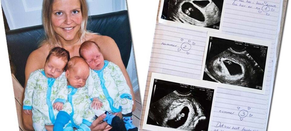 Trine blev mor til trillinger