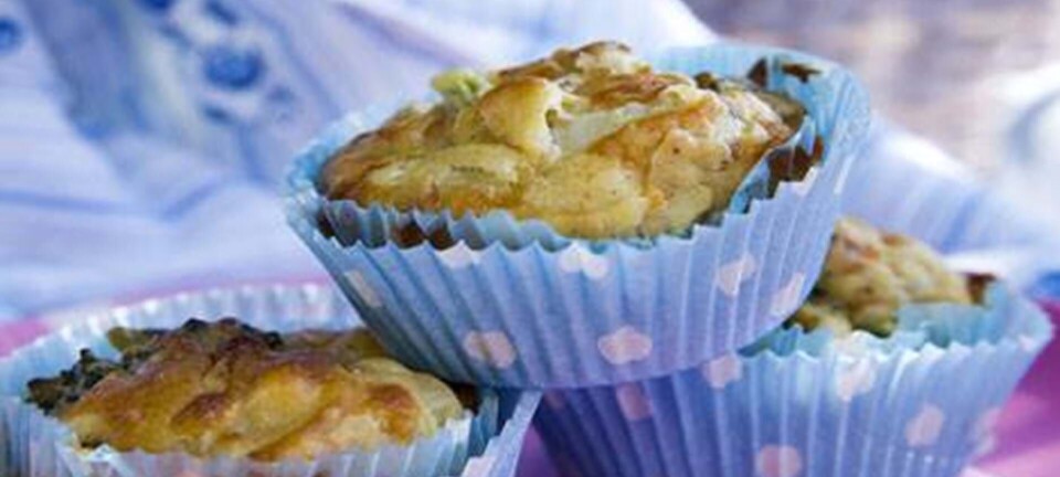 Madmuffins med broccoli og skinke