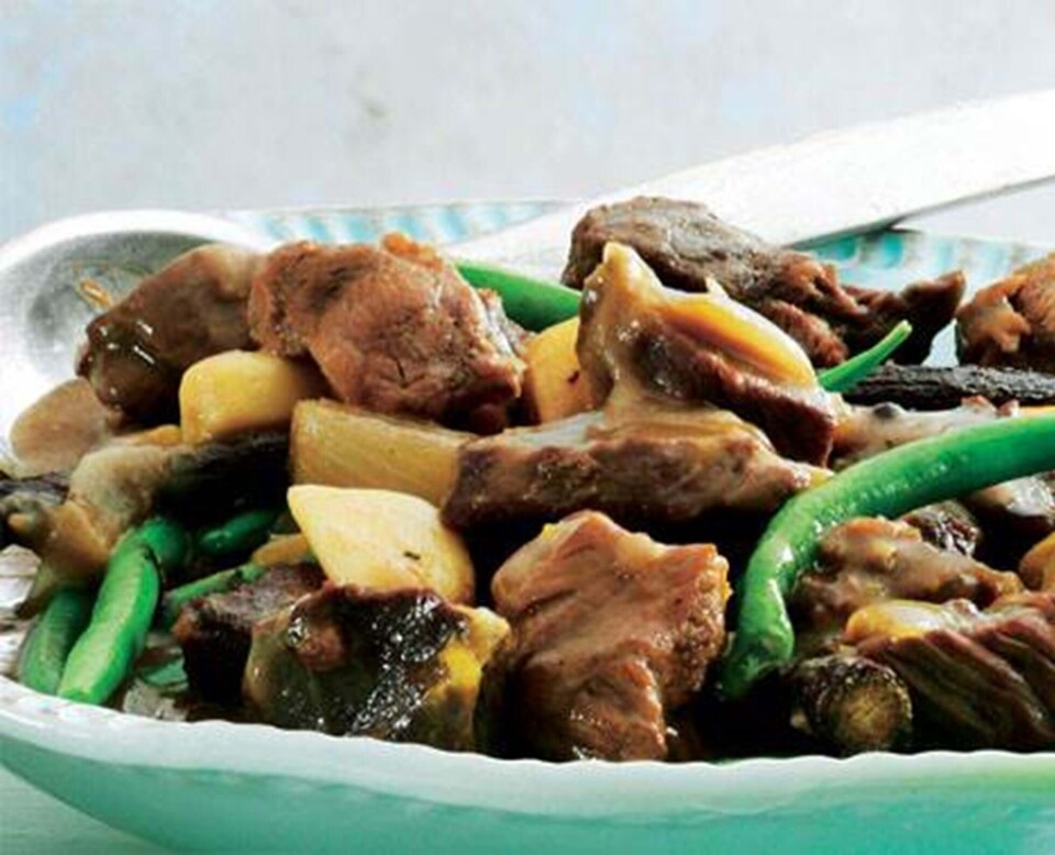 Oksekødsragout med lakrids, anis og mos