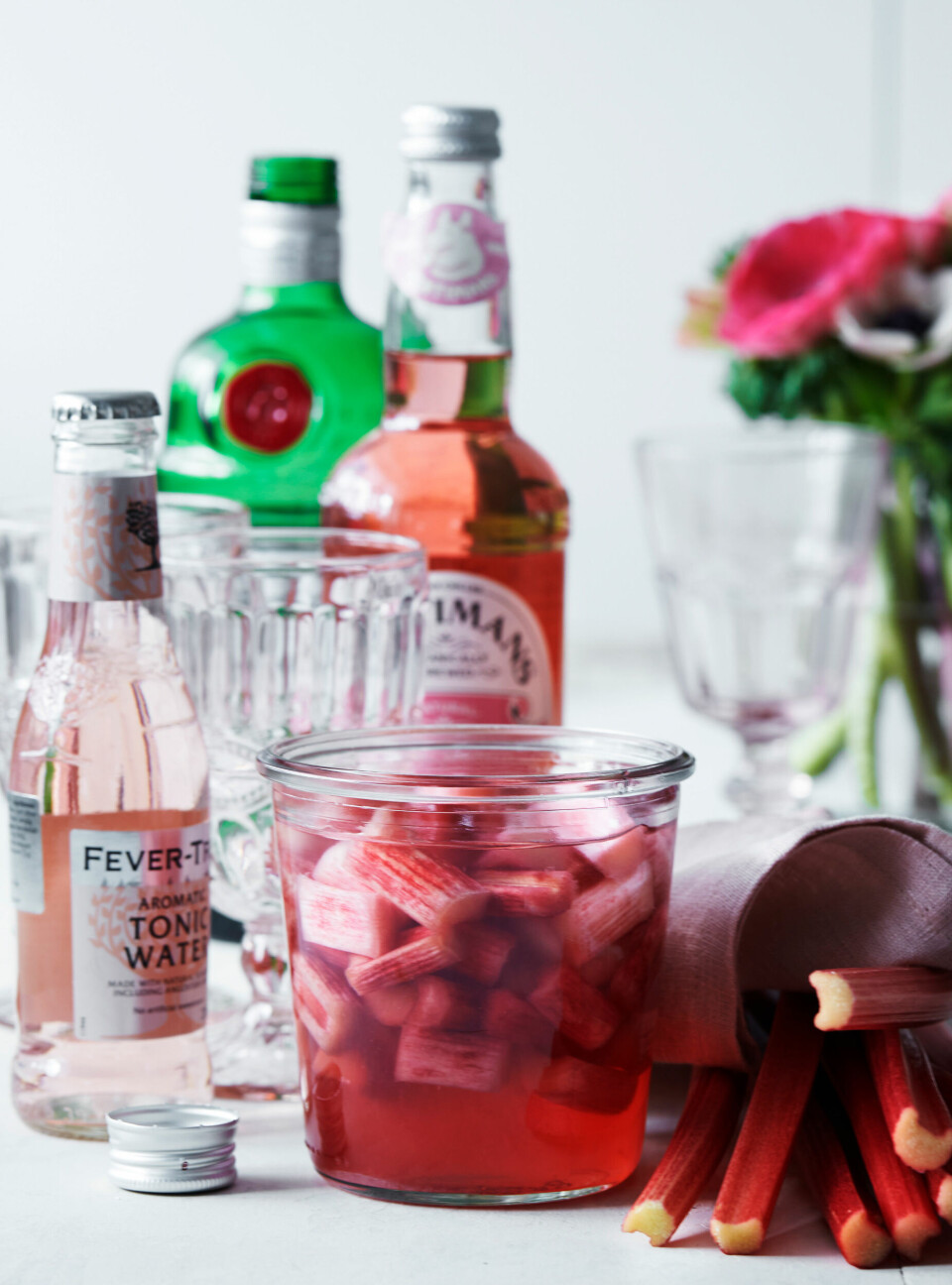 Lav din egen gin med rabarber: Få opskriften her