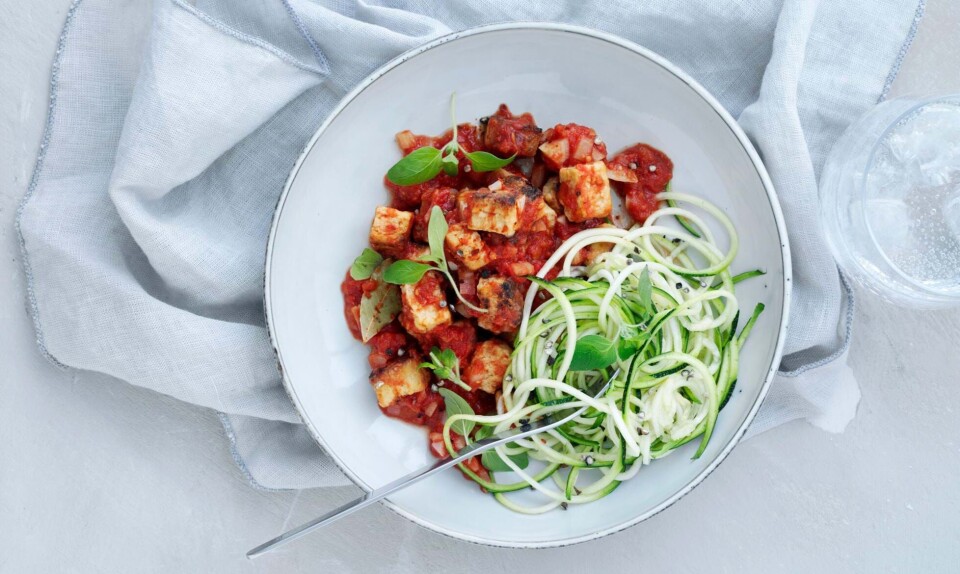 Skøn vegetarisk aftensmad: Pasta a la bolognese