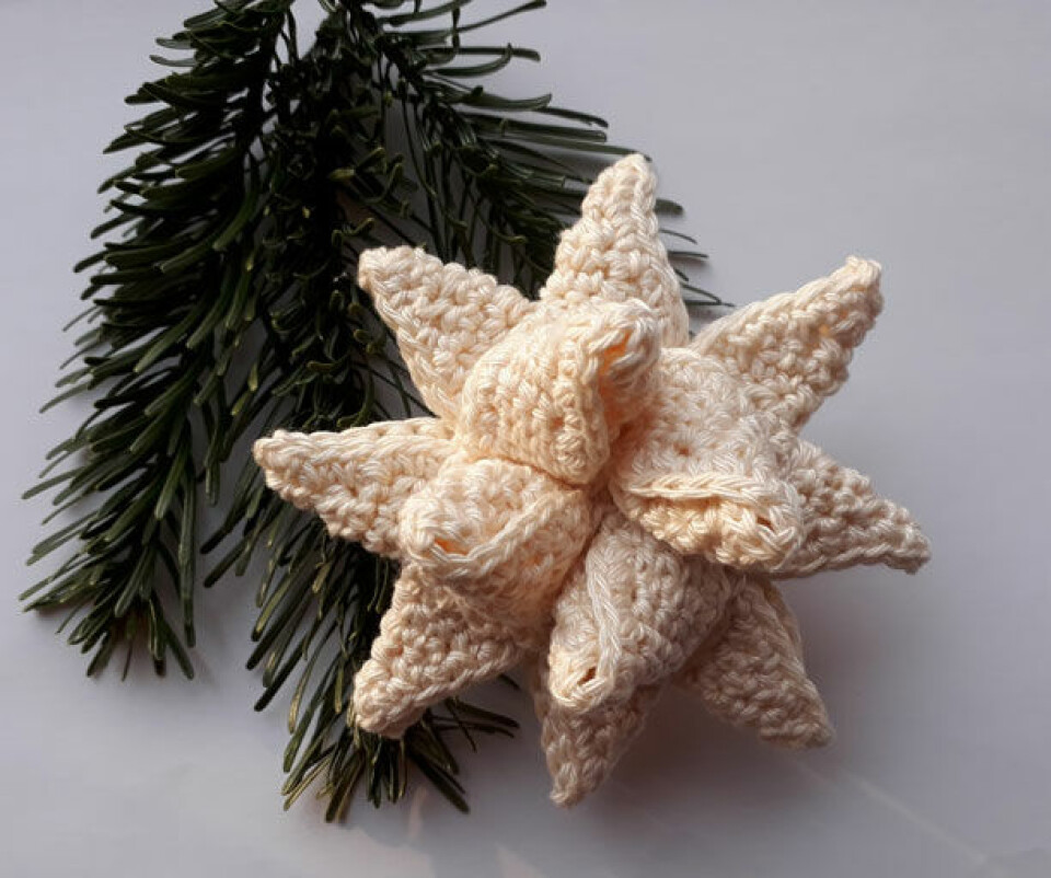 Hæklet julestjerne