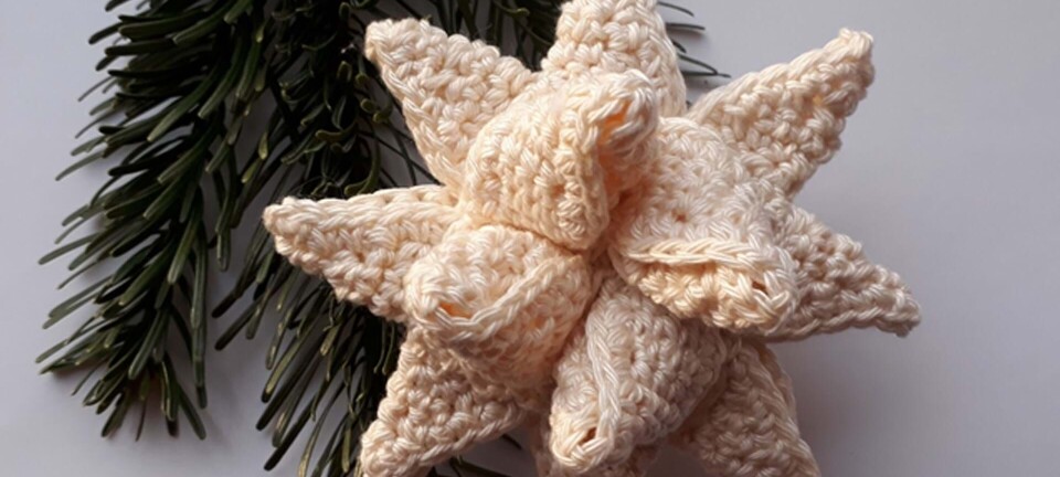 Sådan hækler du Hittepaa's flettede julestjerne