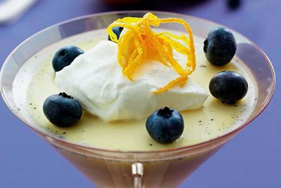Appelsinpannacotta