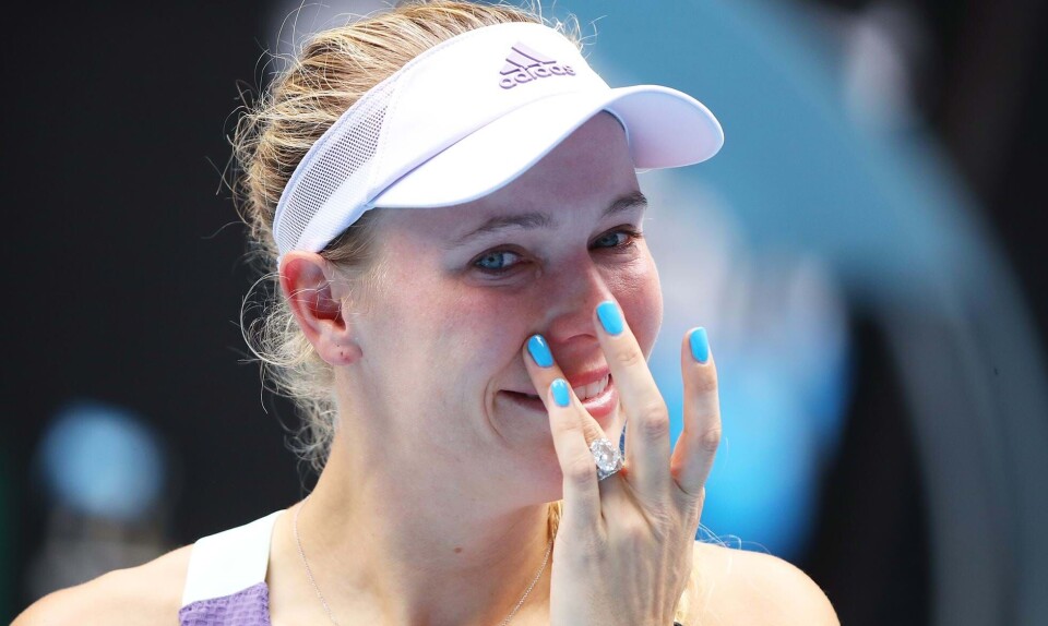 Billede 1 - Caroline Wozniacki med en tennisketcher