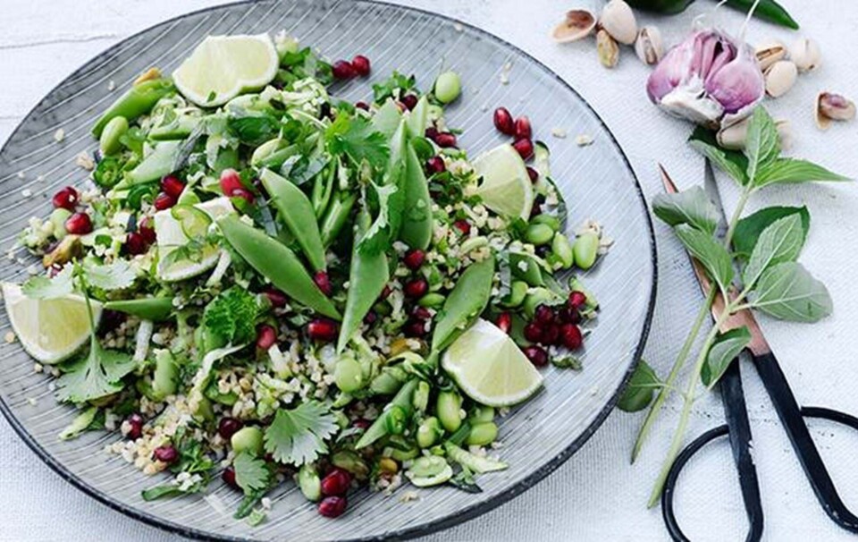 salat med bulgur