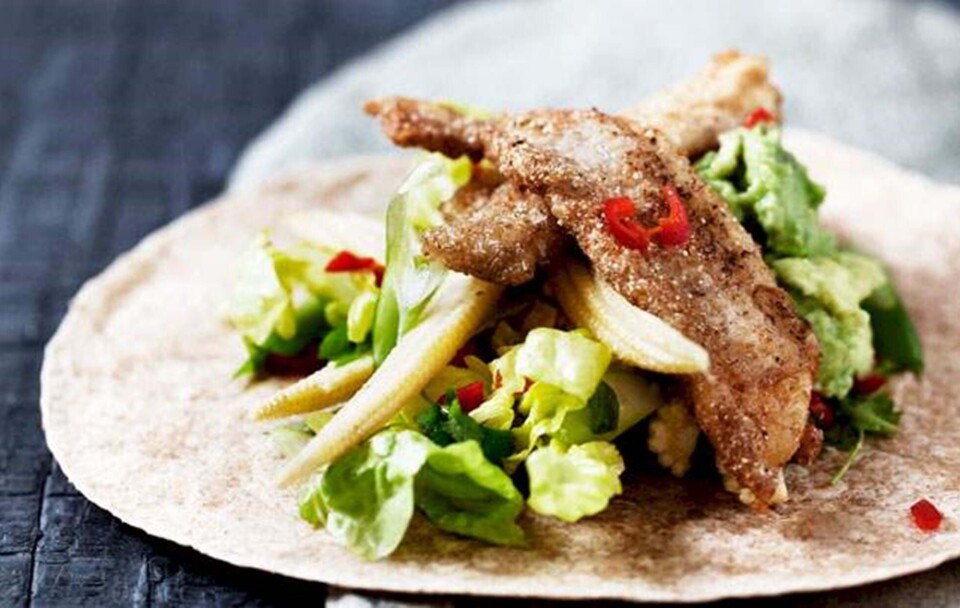 Opskrift på wraps med avocado og fisk