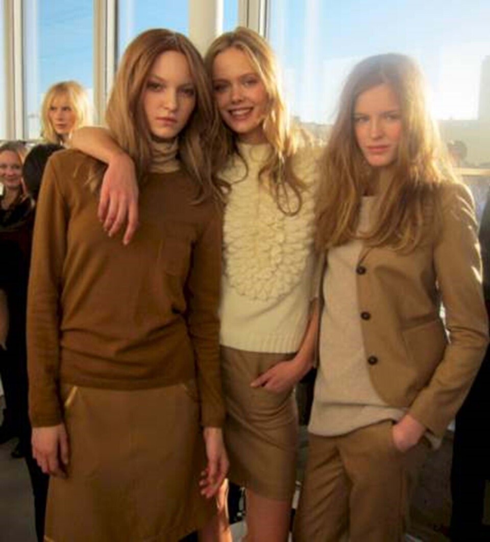 Backstage til Filippa K-modeshow.