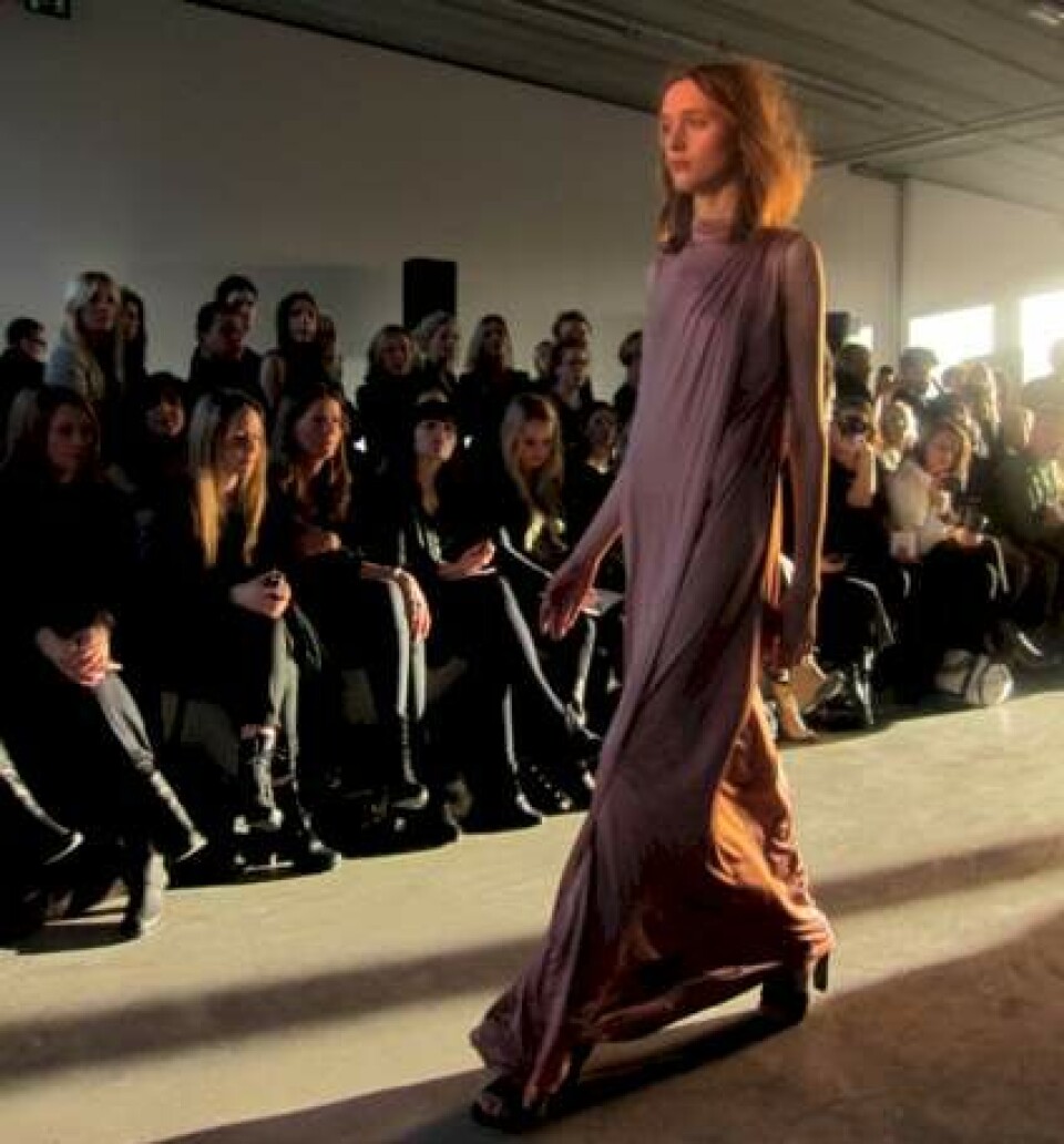 Backstage til Filippa K-modeshow.