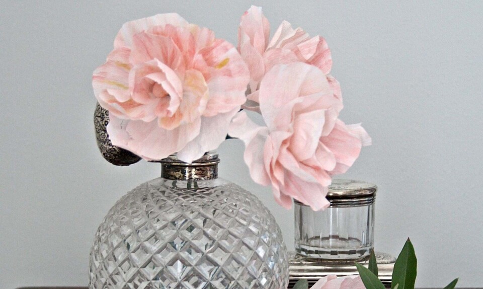 Blomster i crepepapir