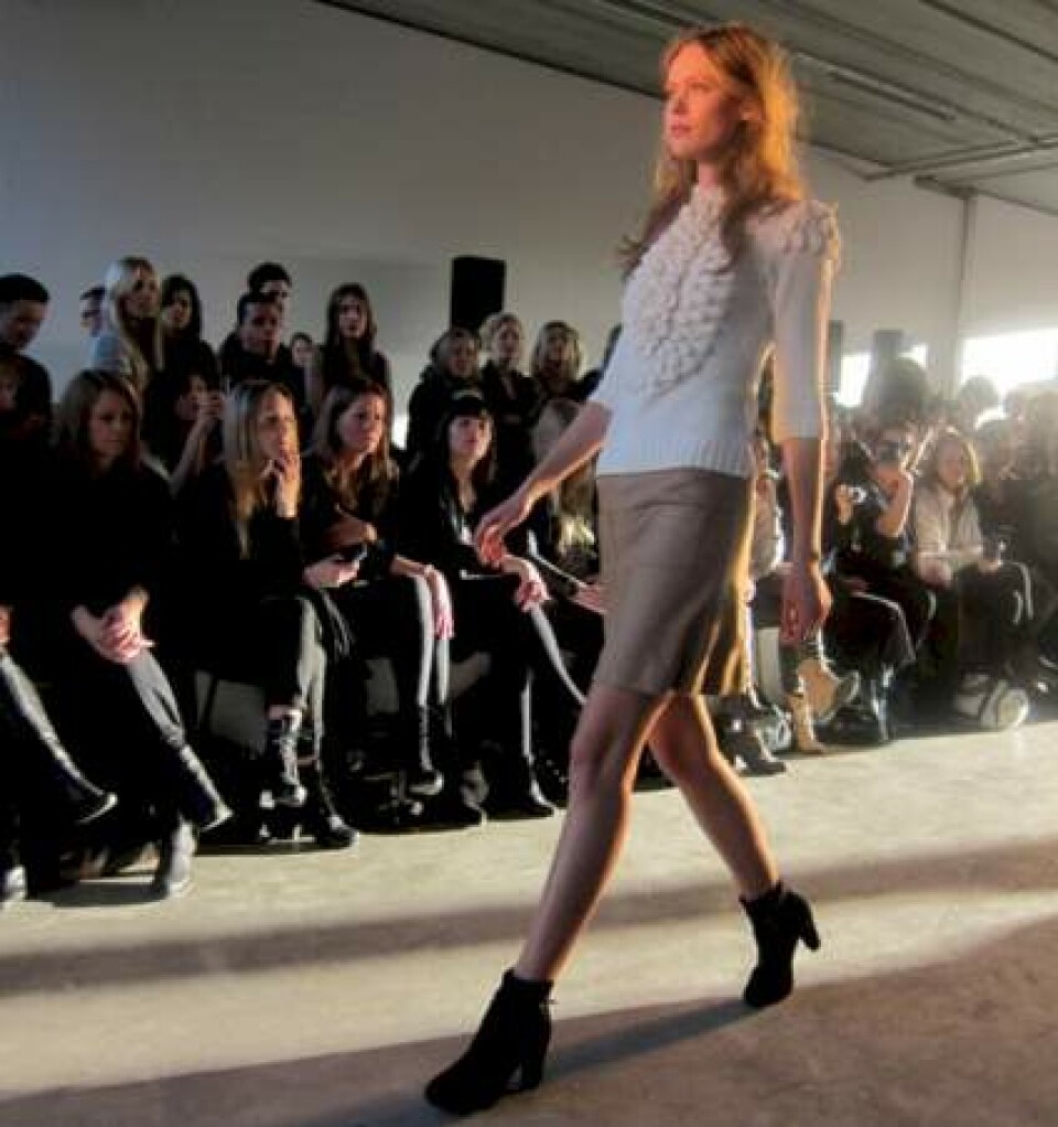 Backstage til Filippa K-modeshow.