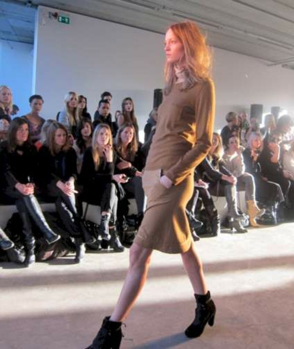 Backstage til Filippa K-modeshow.