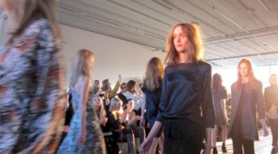 Backstage til Filippa K-modeshow.
