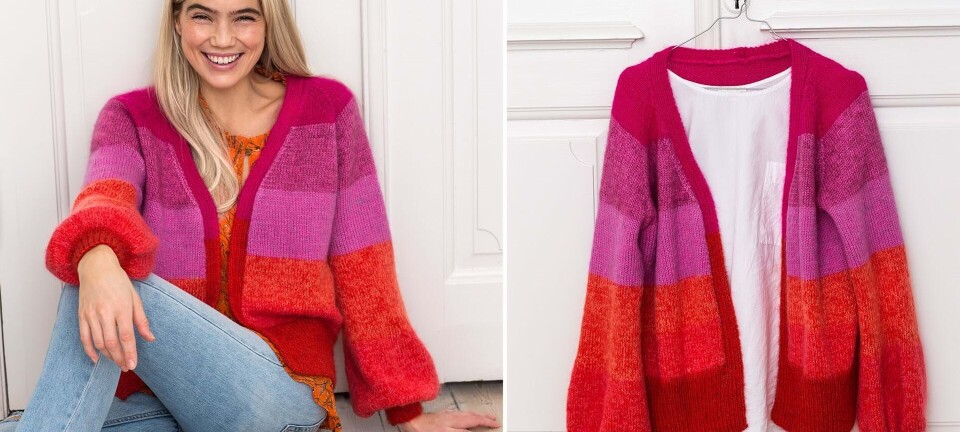 Strik selv: Kort trĂžje i brede striber