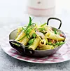 Rør med skinke og edamamebønner
