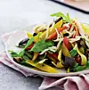 Nem hverdagsmad: Pappardelle med oksekød, aubergine og peberfrugt