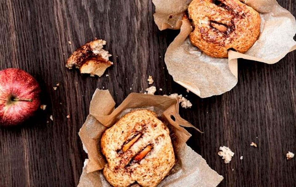 Billede 1 - Opskrift på muffins med æble og kanel